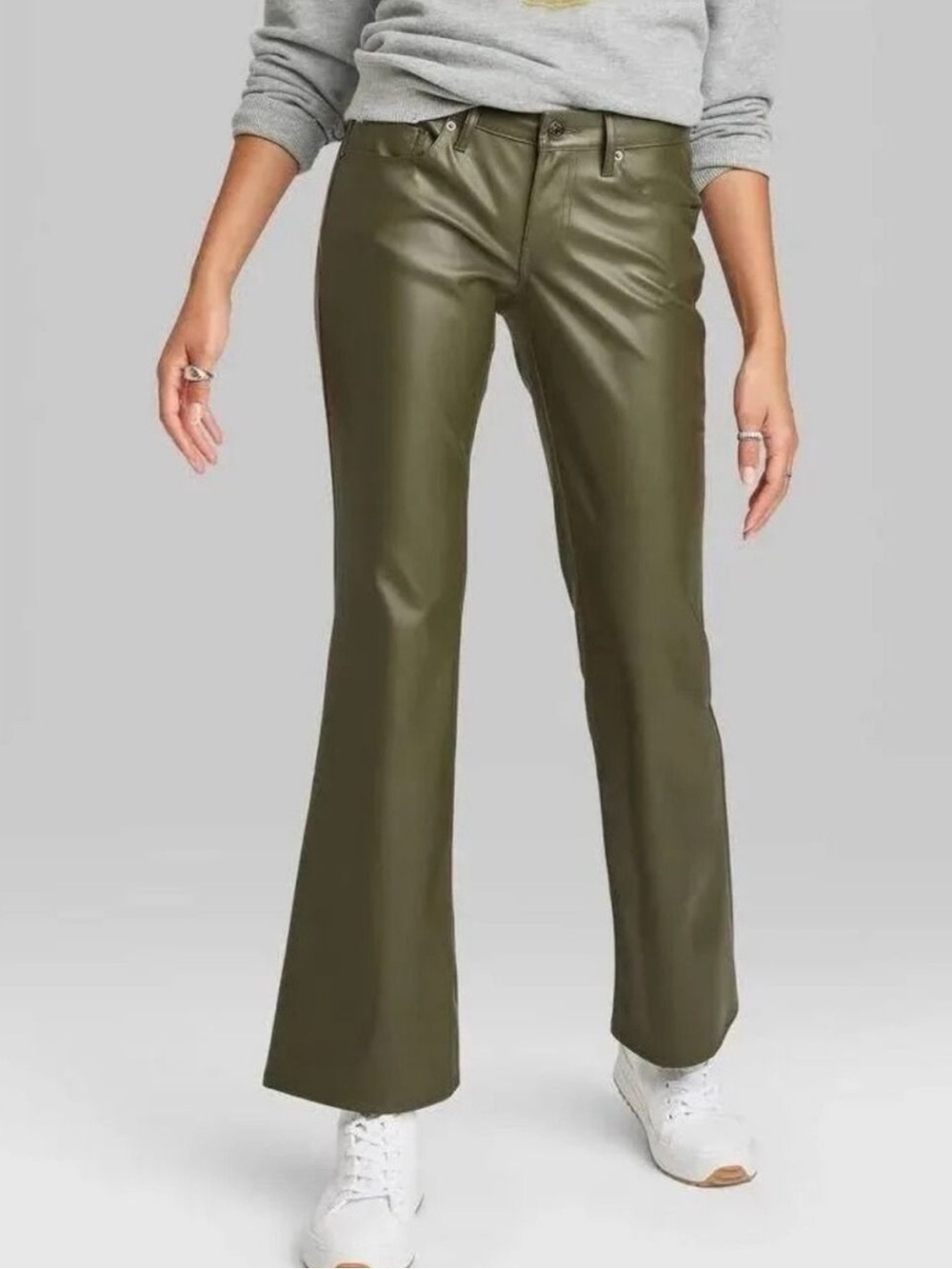 Wild Fable Green Leather Pants